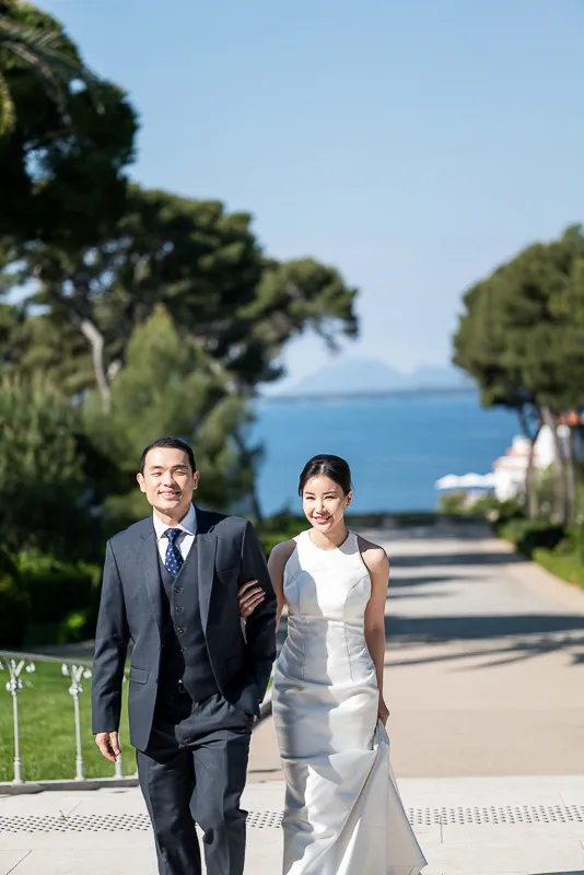 De la Thaïlande à la Côte d’Azur Demande en mariage à l’hôtel du Cap Eden Roc à Antibes - Photographe Loic Bisoli