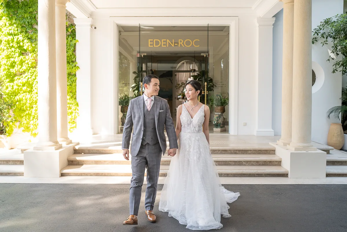 De la Thaïlande à la Côte d’Azur Demande en mariage à l’hôtel du Cap Eden Roc à Antibes - Photographe Loic Bisoli